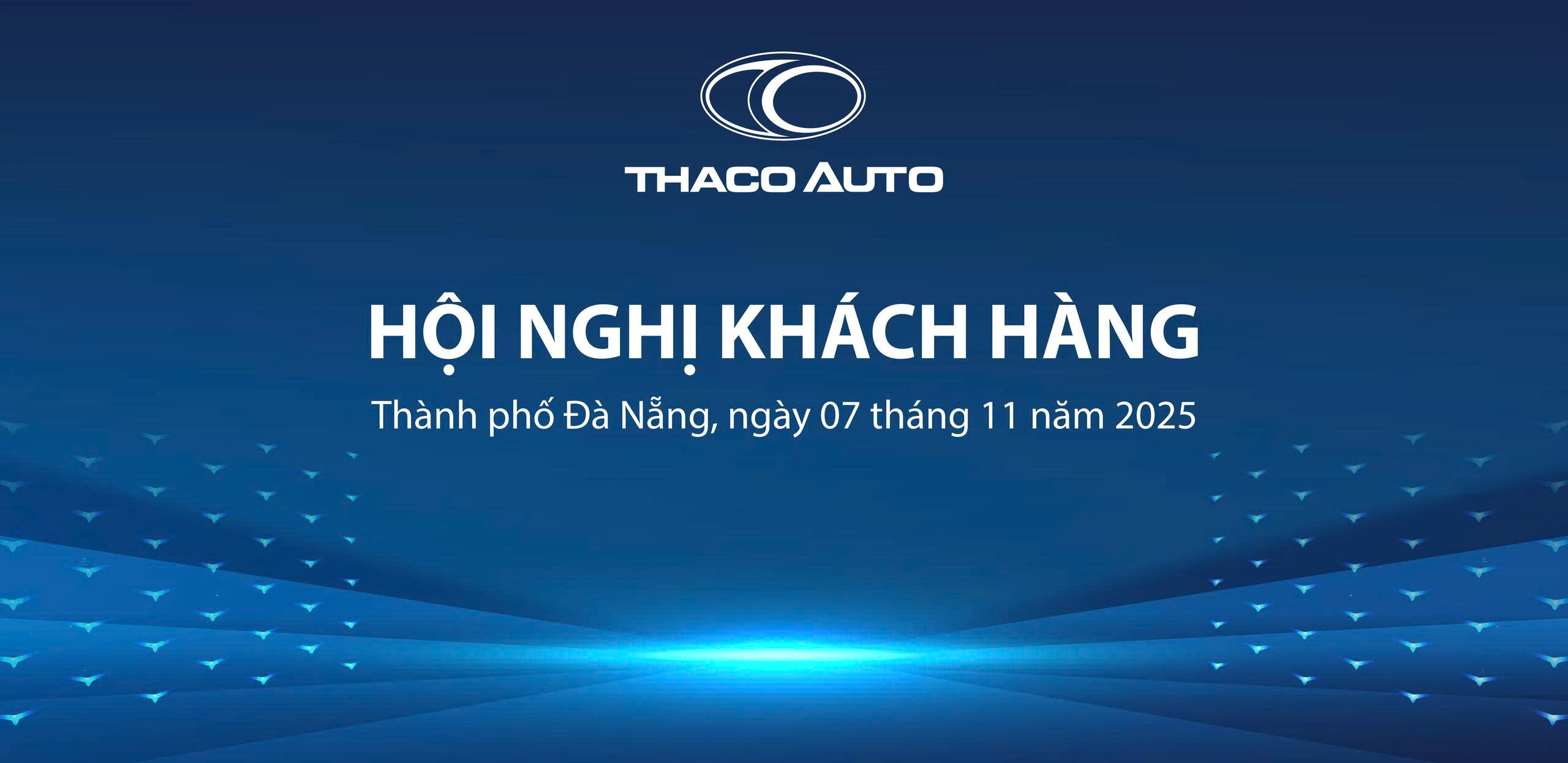 Banner Hội Nghị Khách Hàng THACO AUTO