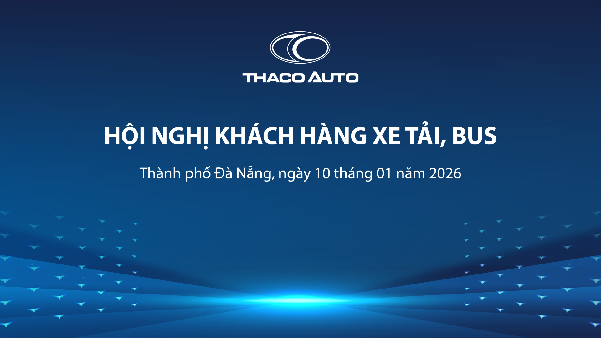 Banner Hội Nghị Khách Hàng THACO AUTO